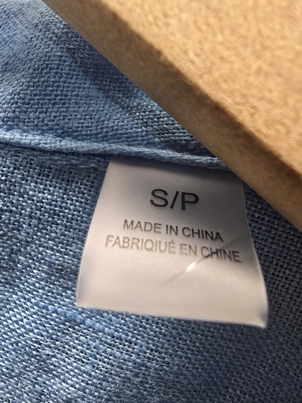 Elie Tahari 100% Linen Short Sleeve Button-Down Crop Shirt - Sky Blue (Size S) - Picture 4 of 8
